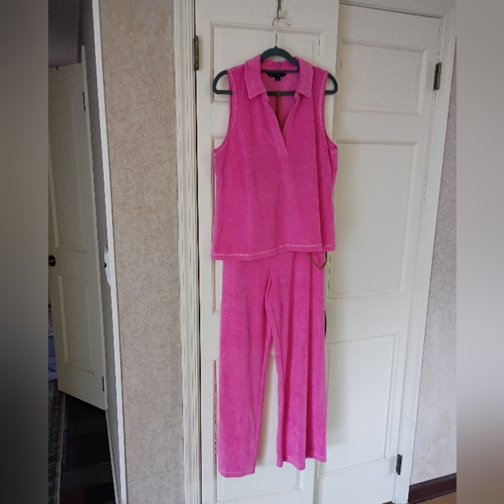 Boston Proper Aurora Pink 🩷 2 Pis Set.New No Tag.Pit To Pit 21"Pants Size XL - Picture 2 of 7